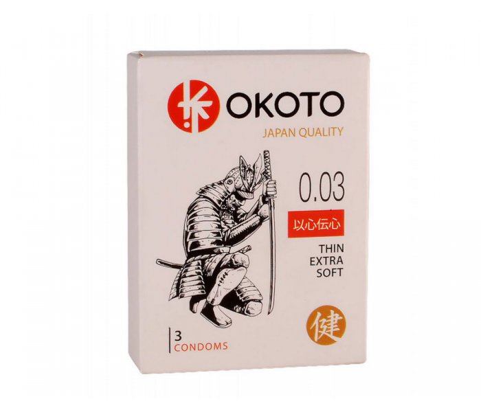 OKOTO Thin Exstra Soft, Презервативы 3 шт