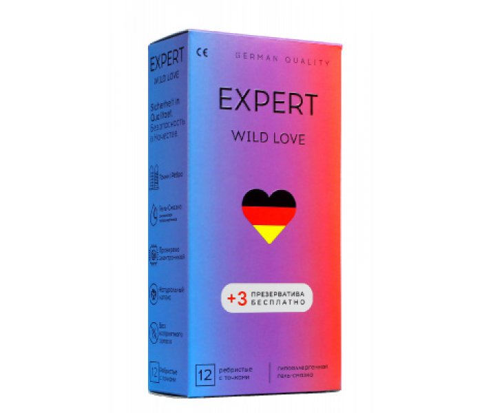 EXPERT WILD LOVE № 12+3 (РЕБРИСТЫЕ С ТОЧКАМИ)