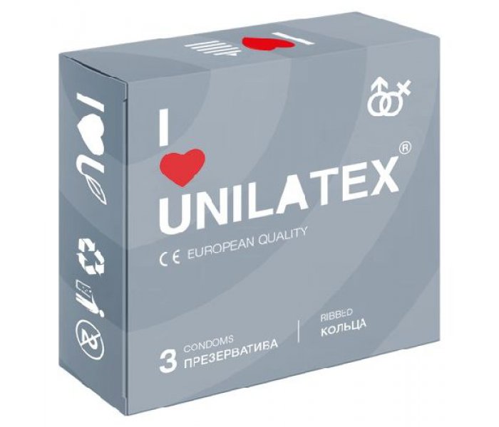 UNILATEX "RIBBED" с рифленой поверхностью, 3 шт