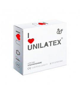 UNILATEX "ULTRA THIN" ультратонкие, 3 шт.