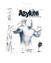 Кэтсьюит Asylum с маской на голову, белый, L/XL