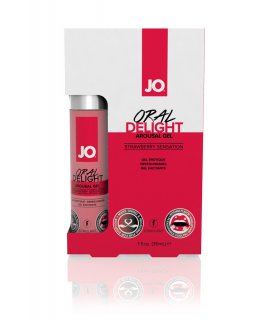 Гель интимный с ароматом  JO Oral Delight - Strawberry Sensation 30 м