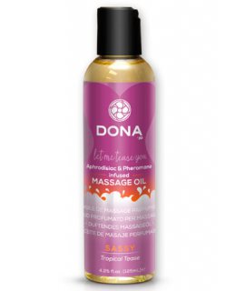 Массажное масло DONA Scented Massage Oil Sassy Aroma: Tropical Tease 125 мл