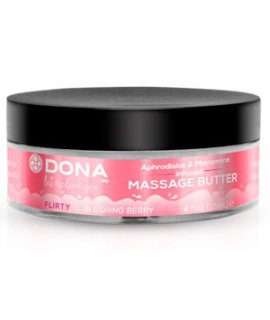 Увлажняющий крем-масло для массажа DONA Massage Butter Flirty Aroma: Blushing Berry 115 мл