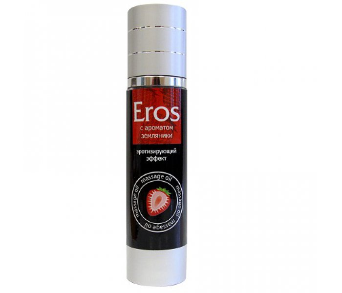 Массажное масло "EROS" 95 мл  с ароматом земляники
