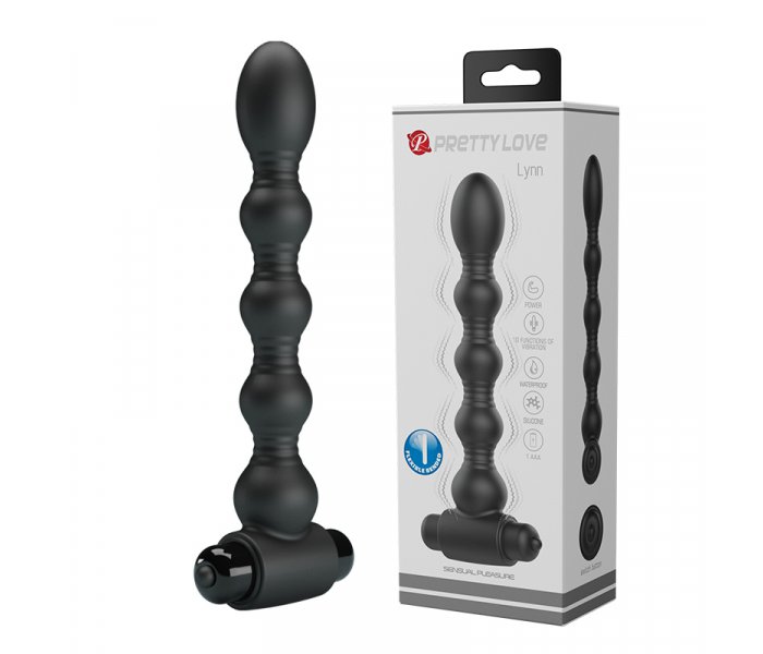 Анальный вибростимулятор "Lynn", Чёрный