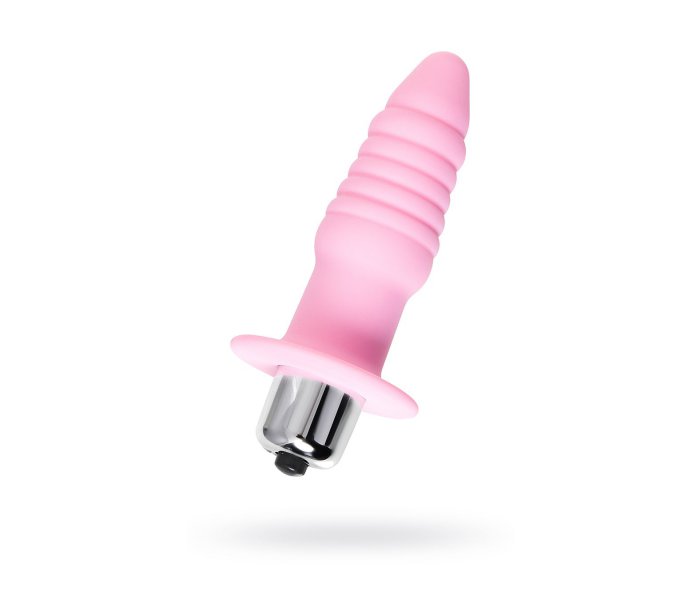 Анальная вибровтулка Eromantica, Princess, силикон, розовая, 9 см