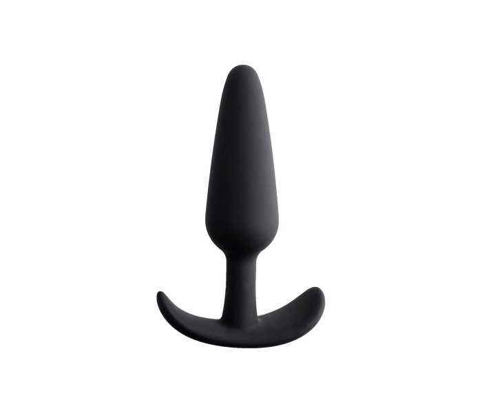 Анальная втулка силикон. черн, 9,5 см