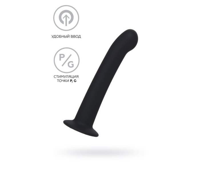 Анальный фаллоимитатор A-Toys Rocus, силикон, черный, 15 см