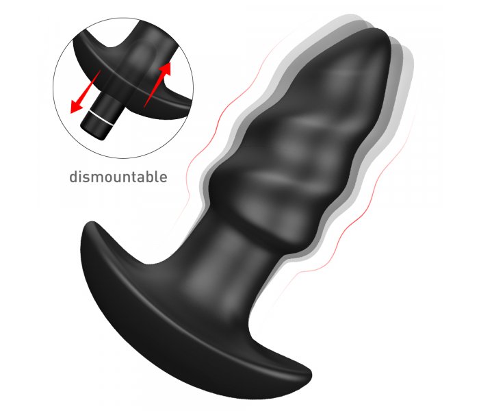 Анальная пробка с вибропулей "Lovearrow-2", Черный