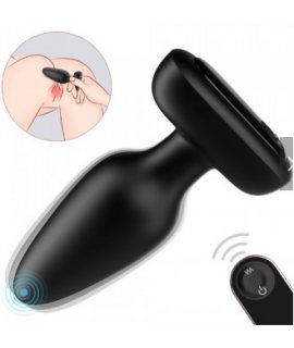 Анальная вибропробка с д.у. "Visual Rivet-RCT", Черный