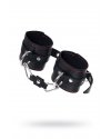 2171 / Наручники Pecado BDSM, однослойные с контрастной строчкой, натуральная кожа, черные