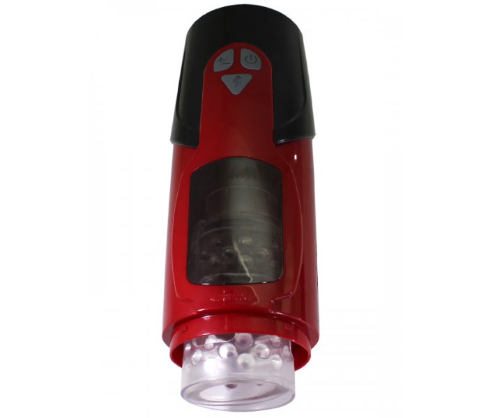 Робот-мастурбатор Eroticon Dark Knight с функцией пенетрации, чёрно-красный