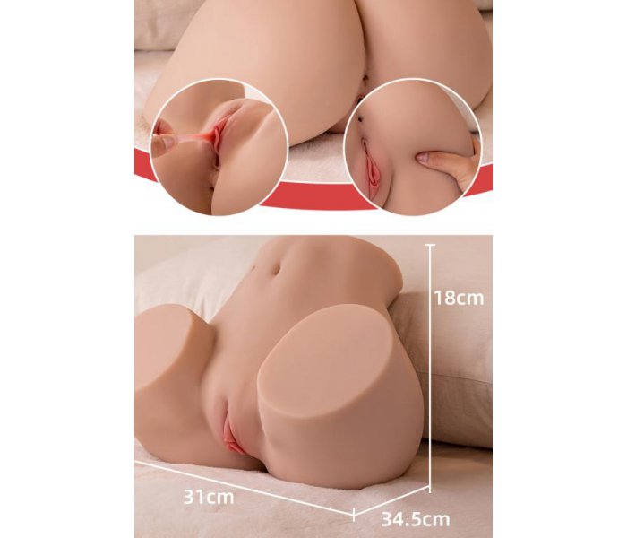 Мастурбатор Elina (бедра женские) из TPR с функцией вибрации