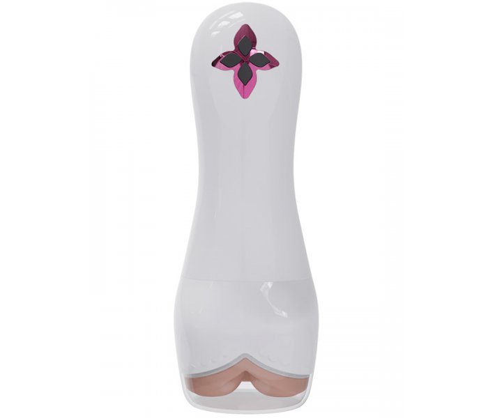 FJB43  Мастурбатор Eroticon Eveflow с функцией вибрациии и звуковым сопровождением, белый