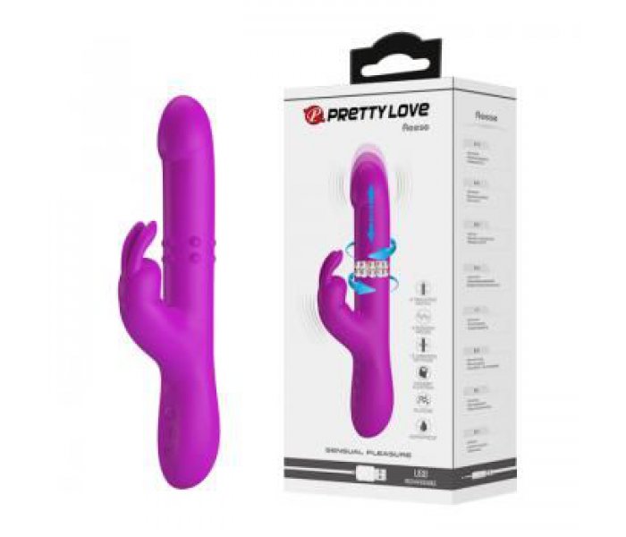 ВИБРОМАССАЖЁР REESE 12 режимов вибрации, 4 режима ротации, 4 режима возвратно-поступательных