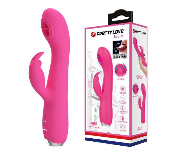 Вибромассажер-кролик Rachel с имитацией оральных ласк