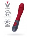 Нереалистичный вибратор, силикон, бордовый, 19,8 см