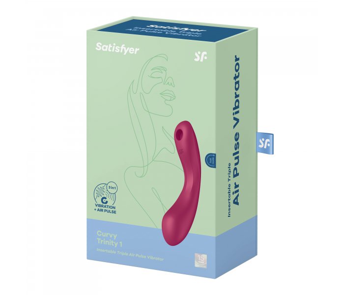 Вибромассажер Curvy Trinity 1 (red)