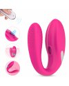 Вибромассажер 2 в 1 "Umi-RCT", Розовый