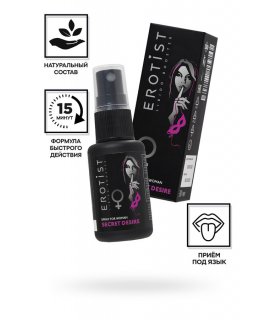 Возбуждающий спрей Erotist SECRET DESIRE, для женщин, 30мл