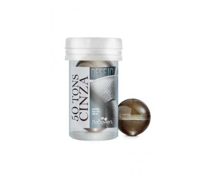 Лубрикант 50 TONS DESIRE на масляной основе в виде 2-х шариков с охлаждающим эффектом.