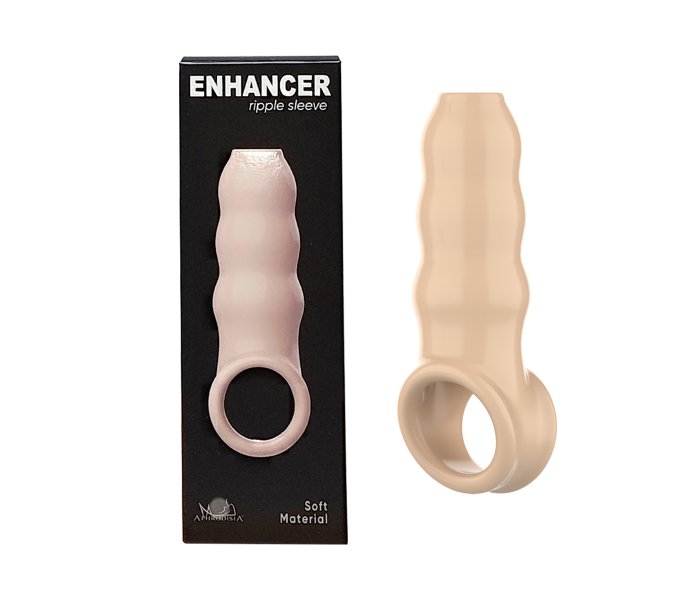 Насадка на член "Enhancer Ripple Sleeve", Светлый