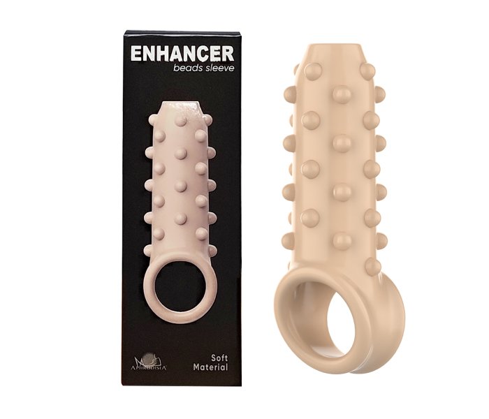 Насадка на член "Enhancer Ripple Sleeve", Светлый