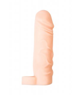 Насадка на пенис, TPR, телесная, 16 см
