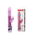 Вибромассажер с ротацией и стимуляцией клитора с USB THROBBING BUNNY