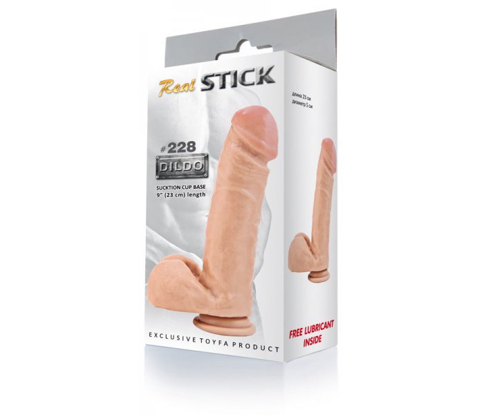 Фаллоимитатор RealStick #228 телесный 23 см