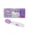 Вибромассажер Danae Ultra Powerful Hand Held Massger белый с фиолетовым