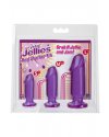 Набор Crystal Jellies из трех анальных стимуляторов Anal Trainer Kit фиолетовый