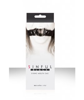 Расширитель для рта Sinful Black O-Ring Mouth Gag черный