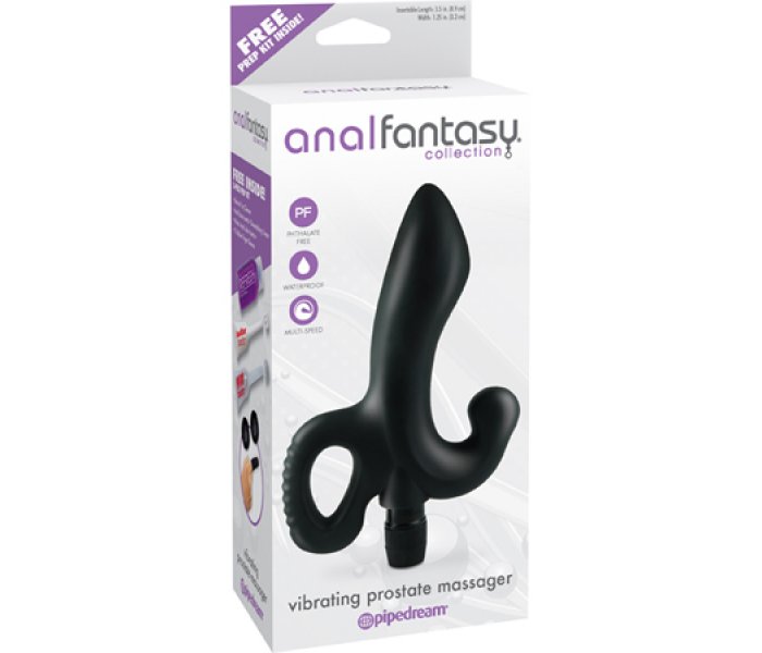 Стимулятор простаты VIBRATING PROSTATE MASSAGER с вибрацией черный