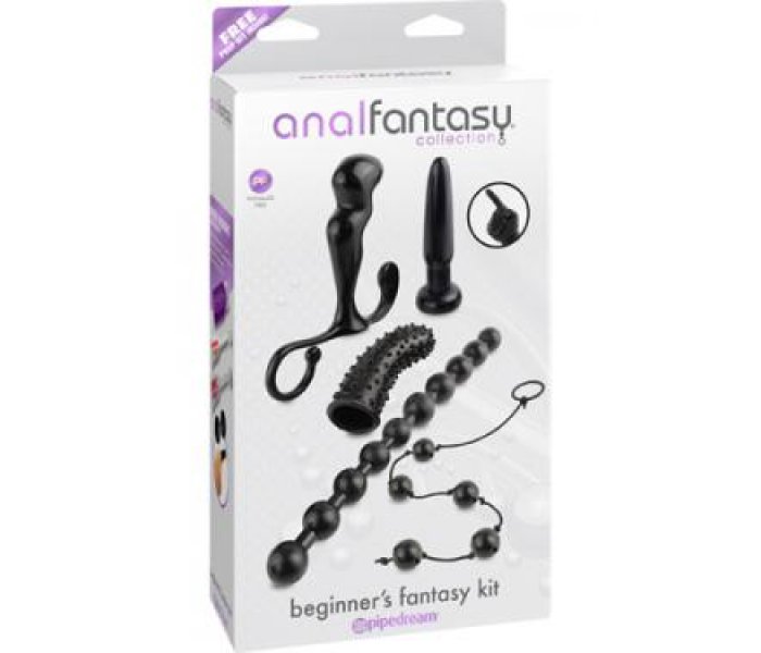 Набор анальных игрушек BEGINNER'S FANTASY KIT черный