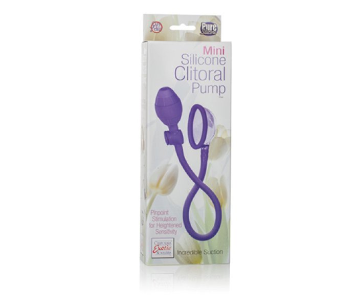 Помпа- мини Mini Silicone Clitoral Pump - Purple из силикона фиолетовая